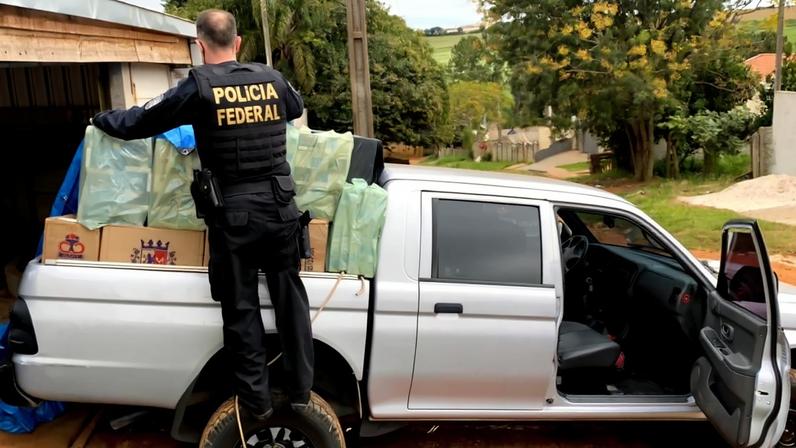 Cigarros apreendidos em Ponta Grossa-PR