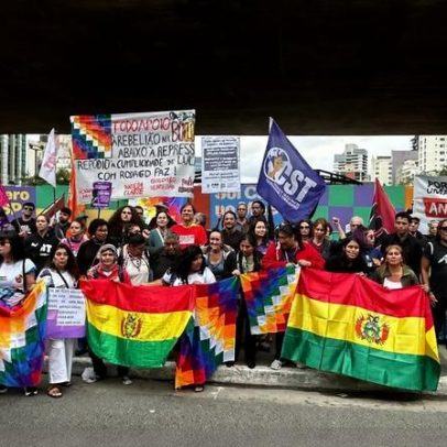 Ato em São Paulo presta solidariedade a protestos na Bolívia