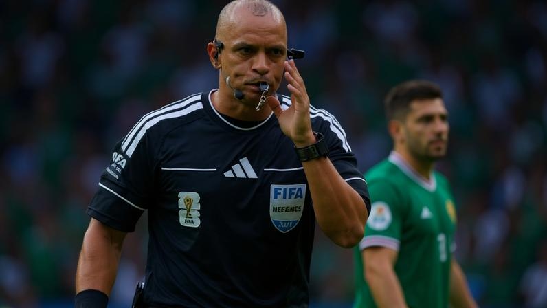 Wilton Pereira Sampaio durante o jogo entre México e África do Sul na Copa de 2026