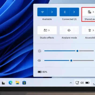 Windows 11 ganha recurso de áudio compartilhado entre dois dispositivos