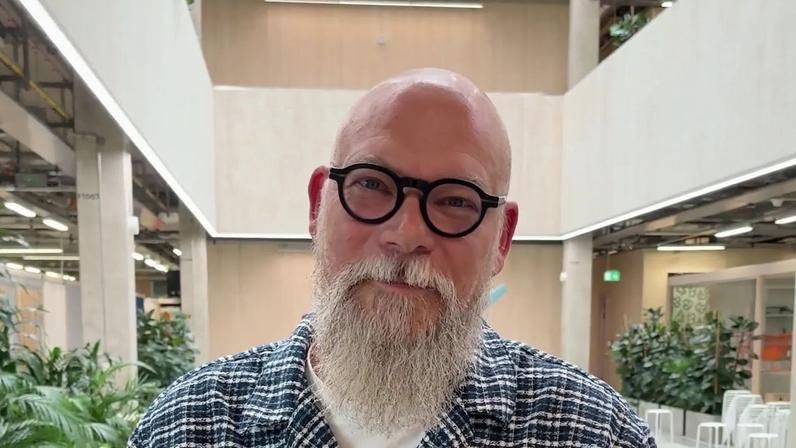 Johan Ejdemo with some of his favorite Ikea products