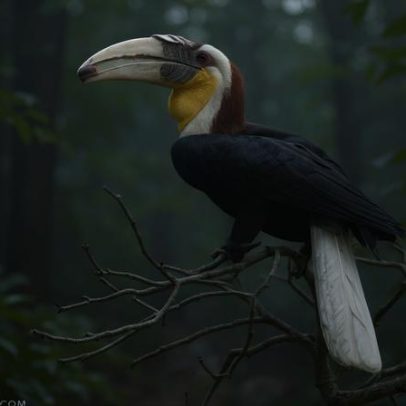 Os hornbills nativos da Indonésia sofrem com o comércio online e offline