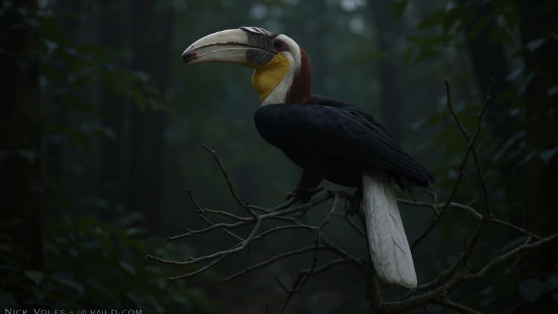 Os hornbills nativos da Indonésia sofrem com o comércio online e offline