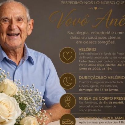 Velório do vovô Anésio inicia neste sábado com acesso aberto ao público
