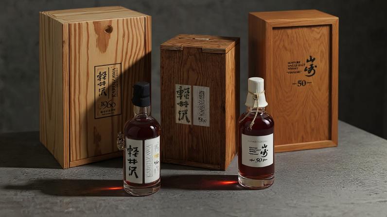 Garrafa ultrarrara de Yamazaki 50.