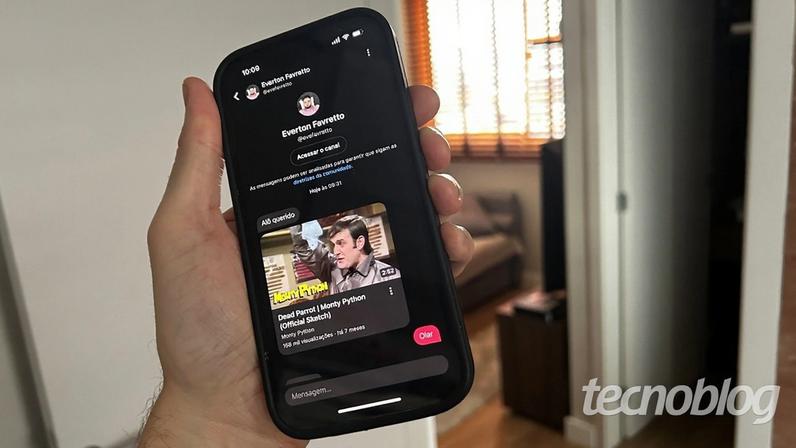 Gerando convite para conversa no YouTube (imagem: Emerson Alecrim/Tecnoblog)