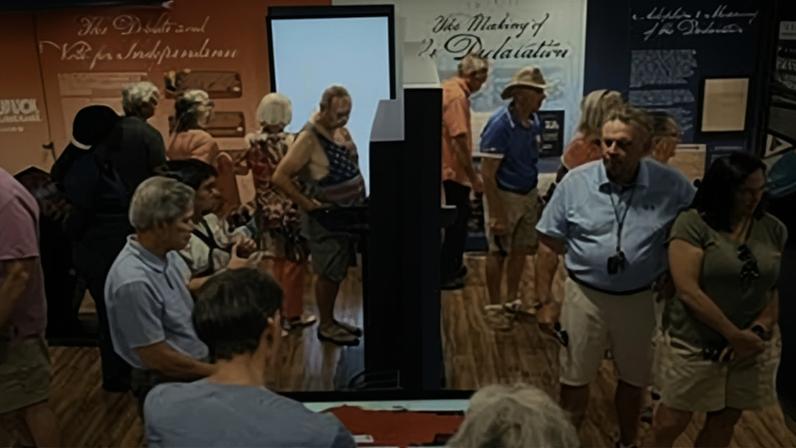 In May, a Freedom Truck stopped at the Villages Public Library in Wildwood, Fla.