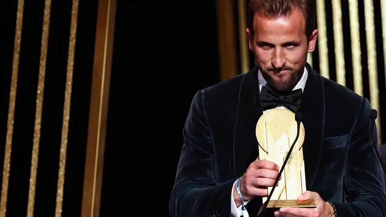 Melhor atacante: Harry Kane recebeu prêmio da France Football em 2024 (Franck Fife/AFP)
