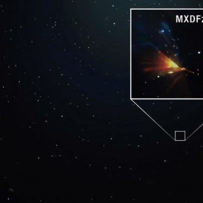 Hubble detecta luz de galáxia primitiva antes considerada impossível de observar