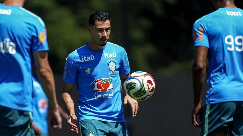 Martinelli deve ser o substituto de Paquetá na escalação do Brasil contra a Noruega — Foto: Rafael Ribeiro/CBF