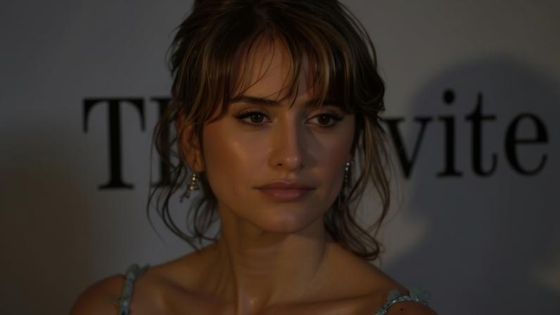 Penélope Cruz exibiu novo corte de cabelo em promoção do filme "O Convite"