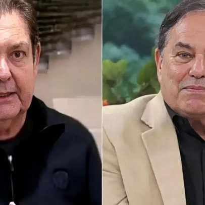 Faustão faz aparição rara na Globo e fala sobre relação com Ronnie Von