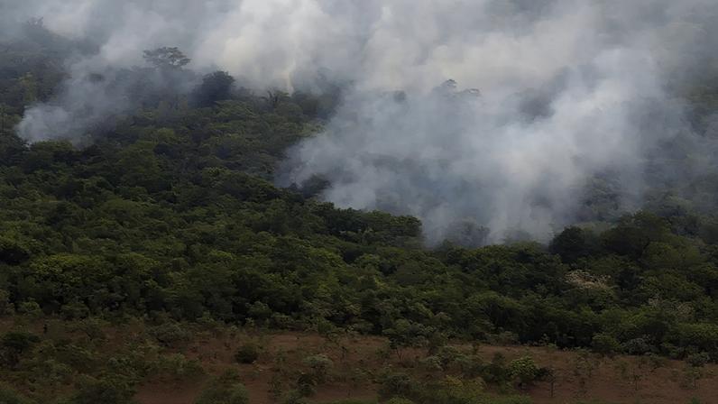 Incêndio na Chapada dos Veadeiros