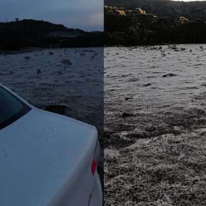 Serra de SC registra -5,7°C, amanhecer com 19 cidades abaixo de zero