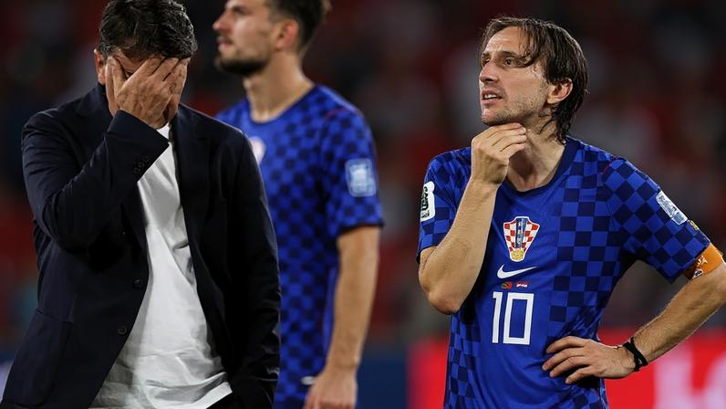 Modric durante o confronto entre Croácia e Portugal pela Copa do Mundo –