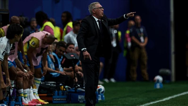Ancelotti durante Brasil x Japão ( Rafael Ribeiro/CBF) / Gávea News