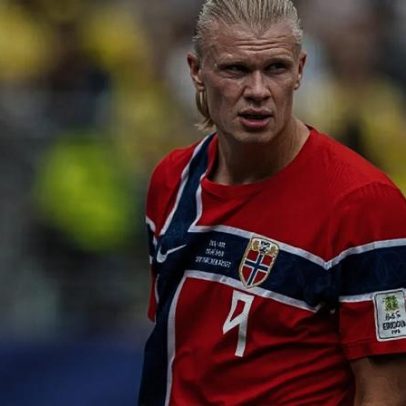 Haaland celebra a classificação: maior partida da história da Noruega