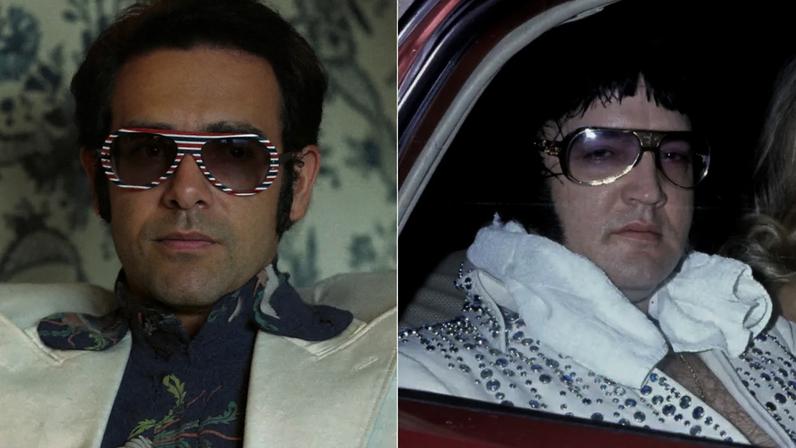 Elton John (esquerda) e Elvis Presley (direita) na década de 70 (Fotos: Michael Putland e Tom Wargacki/WireImage)