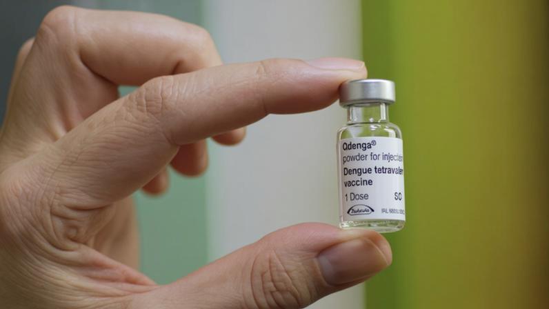 Ampola da vacina contra a dengue Qdenga, da farmacêutica Takeda