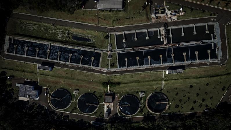 Estação de tratamento de esgoto da Sabesp em Botucatu (SP)