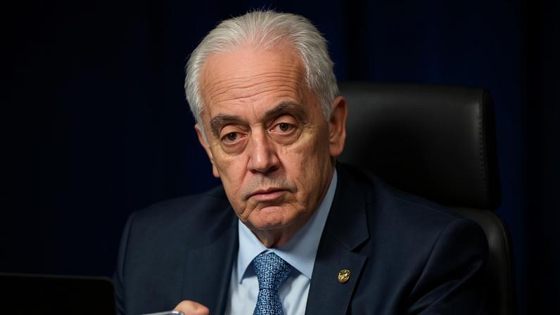 O presidente da Comissão de Constituição e Justiça, o senador Otto Alencar (PSD-BA), durante sessão da CCJ.