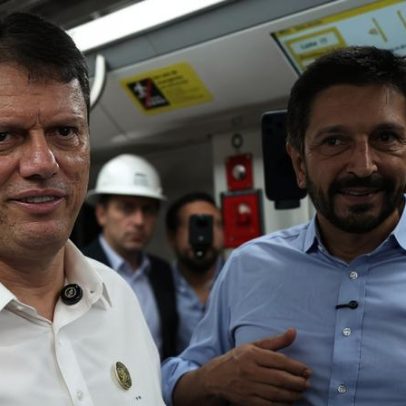 Tarcísio e Ricardo Nunes fazem dobradinha na pré-campanha em SP