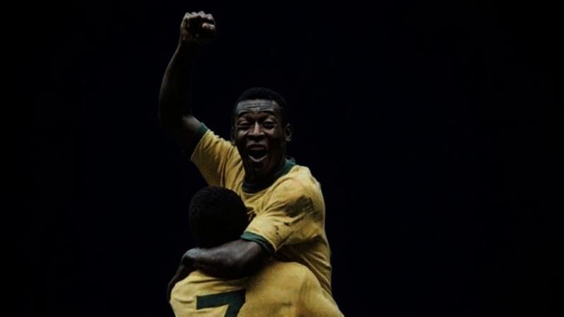 Pelé comemora gol na final da Copa de 1970