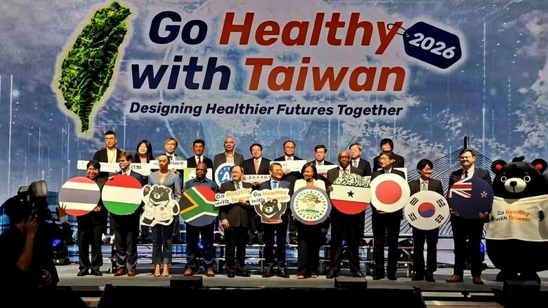 Evento de lançamento da campanha "Go Healthy with Taiwan", em Taipei