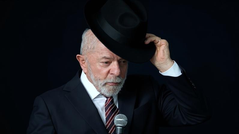 O presidente Lula em evento no Palácio do Planalto