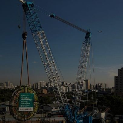 Roda de corte gigante desce na Penha para escavar metrô até Guarulhos