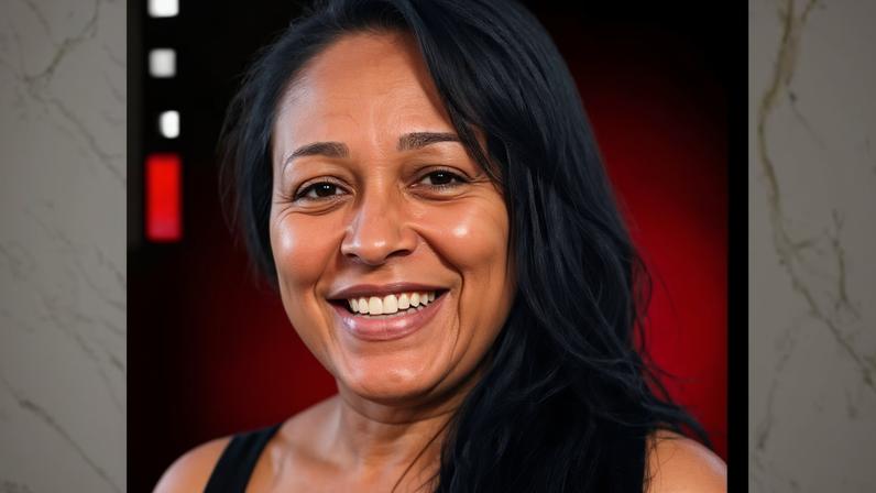 Dayanne Rodrigues do Carmo, ex-mulher do goleiro Bruno, em foto do registro de desaparecimento em MG