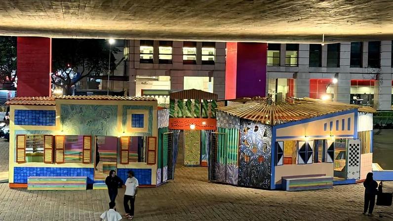 Casa María Lionza, no vão livre do Masp