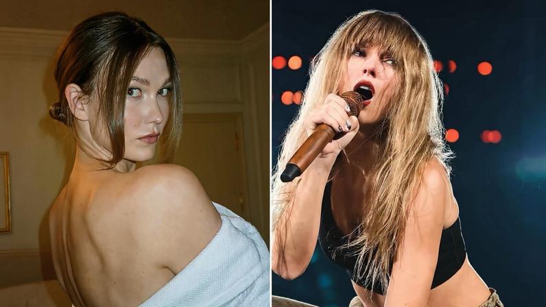 Karlie Kloss vai ao casamento de Taylor Swift