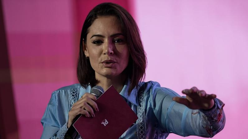 Michelle Bolsonaro discursa em evento do PL
