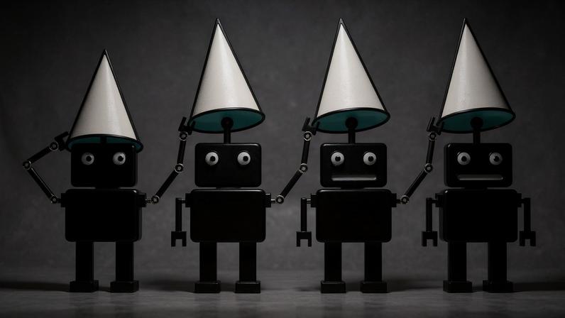 Ilustração de Carvall para coluna da Ombudsman de 5 de julho de 2026