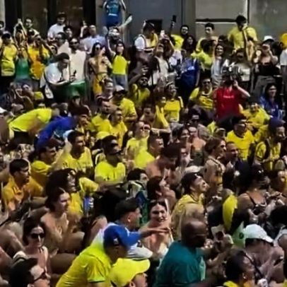 Brasileiros respondem à torcida norueguesa com remada viking e dança do Créu