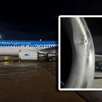 Avião da Aerolíneas Argentinas tem motor amassado após colisão com drone no RJ