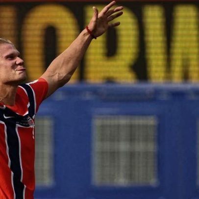 Haaland iguala artilharia da Copa contra o Brasil e soma 14 jogos seguidos