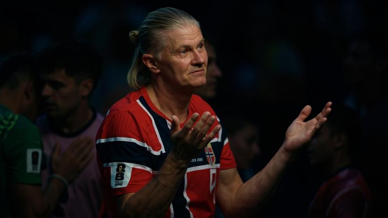 Erling Haaland após a vitória sobre o Brasil por 2 a 1, em que fez os dois gols da seleção norueguesa, no estádio MetLife, em East Rutherford
