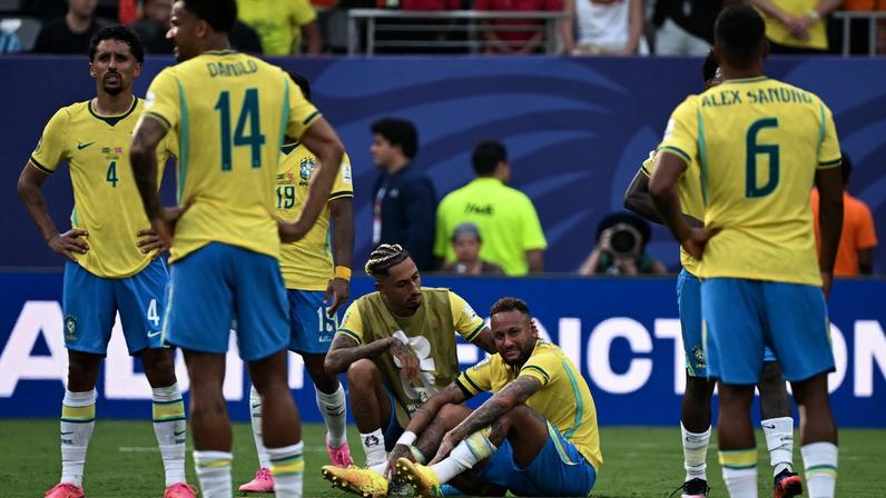 Neymar chora após a eliminação do Brasil da Copa do Mundo 2026
