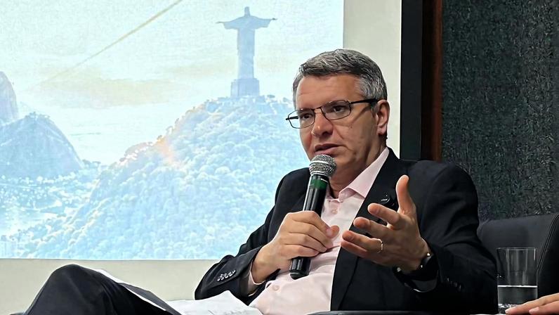 O presidente do Coaf, Ricardo Saadi, na abertura do escritório do conselho no Rio de Janeiro