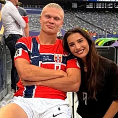 Namorada de Haaland vibra após eliminação do Brasil