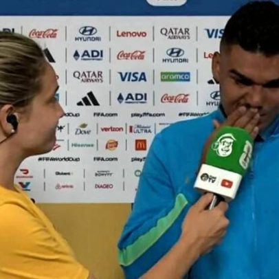 Casemiro fica emocionado após pergunta de Fernanda Gentil