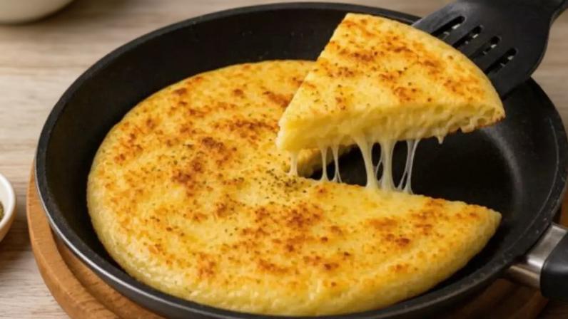pão de queijo de frigideira.