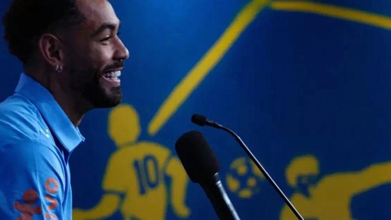 Matheus Cunha concede entrevista a dois dias de jogo com a Noruega pelas oitavas de final da Copa.
