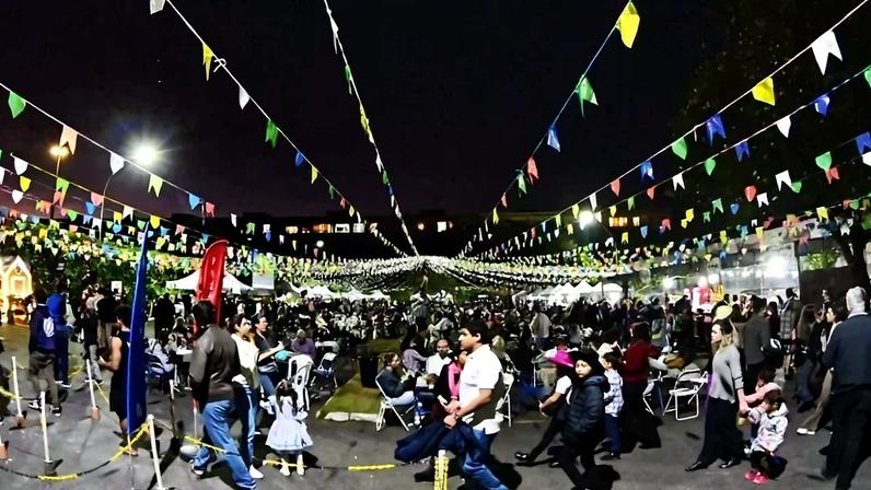 Festa Junina na Paróquia Nossa Senhora da Esperança, na 307 Norte - (crédito: Ed Alves/CB)