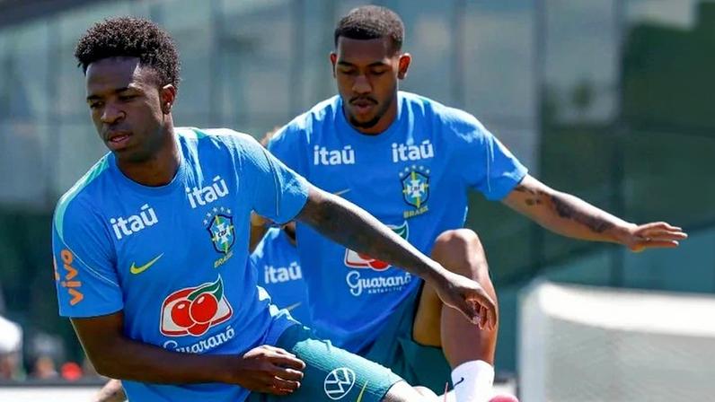Vini Jr. e Rayan se preparam para os desafios do mata-mata da Copa do Mundo de 2026: esperança brasileira rumo ao hexa - (crédito: Rafael Ribeiro/CBF)