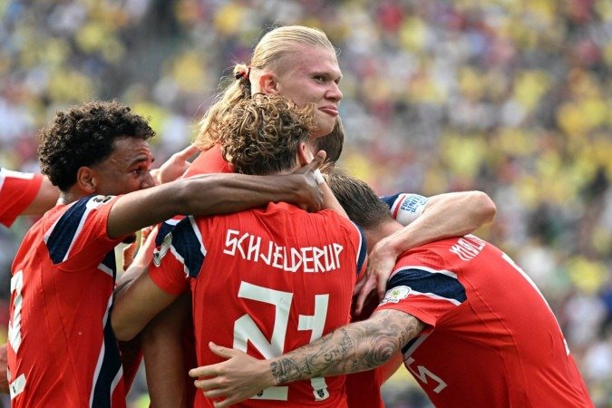 Noruega ganha do Brasil - (crédito: Jewel SAMAD / AFP)