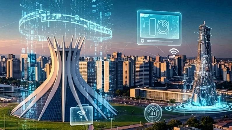 A capital federal registrou os melhores indicadores nacionais de conectividde no Brasil, com 98,2% dos domicílios acessando a web - (crédito: Gemini One)