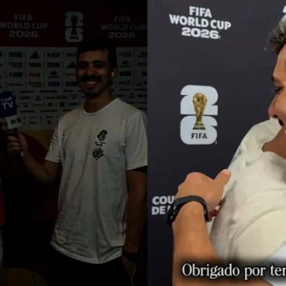 Repórter da CazéTV se emociona com Ronaldo e surpreende João Neves